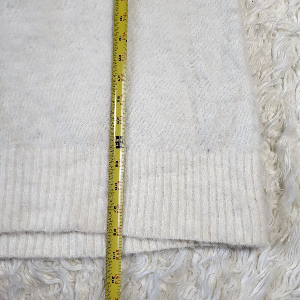 Banana Republic Alpaca Fair Isle Knit Sweater XL Beige Gray Nordic Winter Warm - Picture 9 of 9